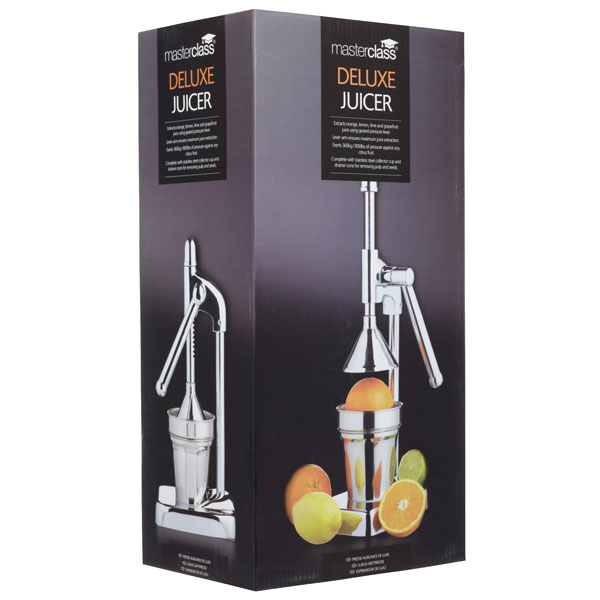 Kitchen Craft KCJUICEDL Deluxe Chrome Plated LeverArm Juicer Rapid