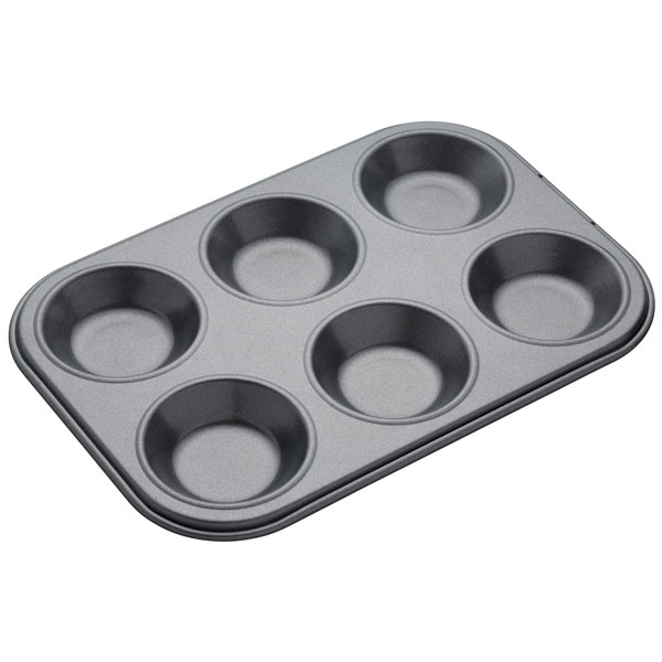 Masterclass Non-Stick 4-Hole Yorkshire Pudding Tin, 24cm (9.5)