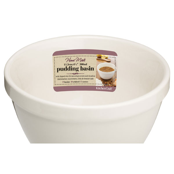 Kitchen Craft KCPUDCER30 Stoneware 1.5 Litre Pudding Basin Rapid Online