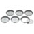 Kitchen Craft KCTARTLET Set of Six 10cm Loose Base Tart Tins