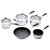 Master Class MCSPSET5 5 Piece Deluxe Non-Stick Stainless Steel Cookware Set