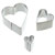 Kitchen Craft SDICUTHRT3PC Set of 3 Heart Fondant Cutters