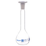 Rapid EGL0446C Volumetric Flask with PE Stopper, Class-A, 25 ml pack of 10