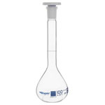 Rapid EGL0448E Volumetric Flask with PE Stopper, Class-B, 100 ml pack of 2