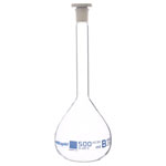 Rapid EGL0448H Volumetric Flask with PE Stopper, Class-B, 500 ml pack of 2