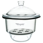 Rapid CH0362C Desiccator 25cm, borosilicate glass with knob cover (Single)