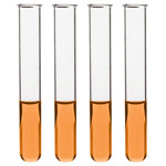 Rapid CH0718D Test Tubes med wall, cap 15ml, 125x16mm boro. Glass c/w Rim pk 100