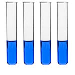 Rapid CH0718G Test Tubes medium wall, cap. 50ml, 150x24mm, boro. Glass  c/w Rim