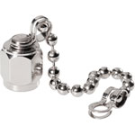 BKL 0409057 SMA and SMA Reverse Socket Cap with Chain
