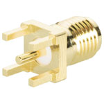BKL 0409074 SMA Female PCB Mount 180° 50 Ohm Gold-plated