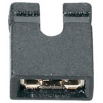 Fischer Elektronik CAB 11 G S Jumper 1x2 2mm Pitch Gold Plated Black