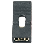 Fischer Elektronik CAB 9 G S Pull Tab Jumper 1x2 2.54mm Pitch Gold Plated Black