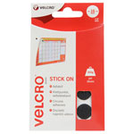 VELCRO® Brand VEL-EC60228 Stick On Coins 16mm x 16 Sets - Black