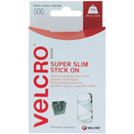 VELCRO® Brand VEL-EC60212 Super Slim Ovals 35 x 12mm White Pack Of 18
