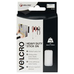 VELCRO® Brand VEL-EC60240 Heavy Duty Stick On Strips 50x100mm White PK2