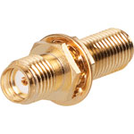 BKL 0409063 SMA Adaptor SMA Female - SMA Female Panel 50 Ohm Gold-plated 6.5mm Ø