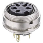 Lumberg KGV 81 8 Pin DIN Female Chassis Socket IEC 60130-9 Rear Panel Mount