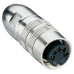 Lumberg 0322 05 5 Pin Shielded DIN Female Socket IEC 60130-9 Cable Mount