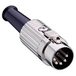 Lumberg 0137 05-1 5 Pin DIN Male Straight Plug DIN 45322 Locking Cable Mount