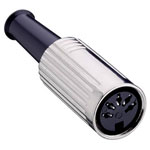 Lumberg 0121 08-1 8 Pin DIN Female Straight Socket DIN 45326 Cable Mount