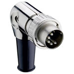 Lumberg 0134 07-1 7 Pin DIN Male Right Angled Plug DIN 45329 Bayonet Cable Mount