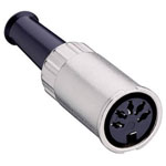 Lumberg 0122 07-1 7 Pin DIN Female Straight Socket DIN 45329 Bayonet Cable Mount