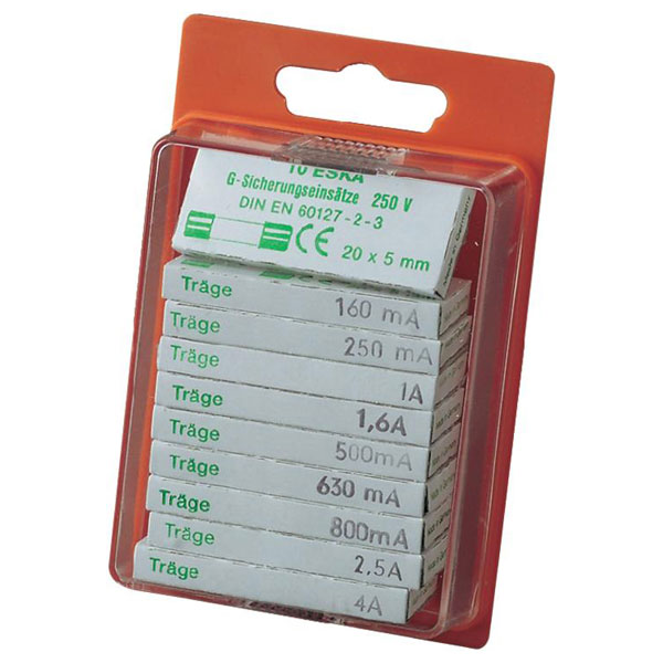  122.800 Slow Blow Micro Fuses 5 x 20mm, Pack of 100