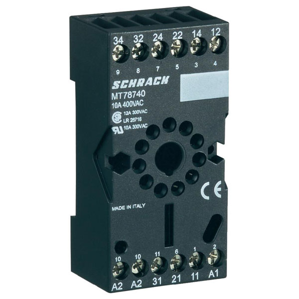  MT78740 Relay Socket 240VAC 10A 11 Pin for MT Series Relays