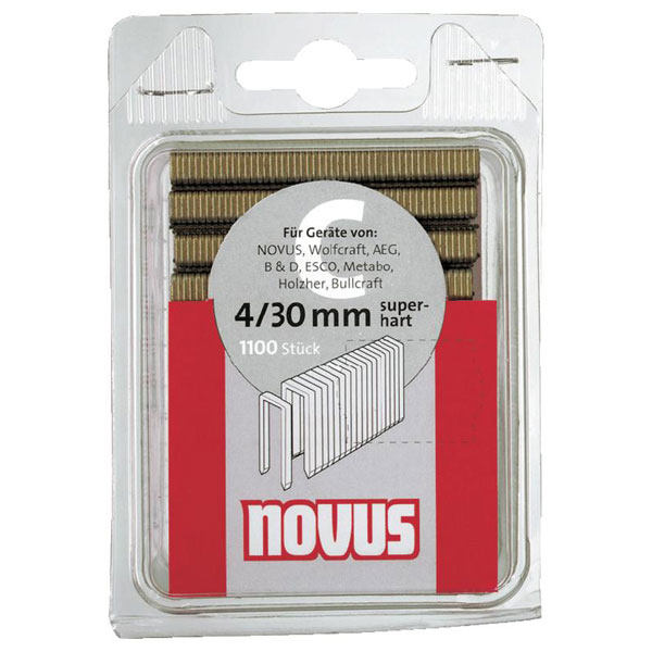 NOVUS 042-0392 Type 4 4/23 Narrow Crown Staples 6mm 23mm - Pack Of...
