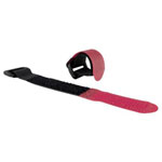 VELCRO® Brand E1010000433002 Adjustable Band - 360mm x 25mm - Black/Red - 10pc