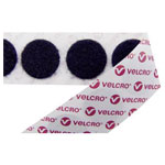 VELCRO® Brand E20101533011425 Stick On Coins Loop - 15mm - Black - 1300 Pieces