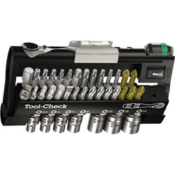 Wera 05073220001 38-Piece Tool Check Mini Bit Ratchet, Socket & Bit Set