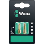 Wera 05073370001 855/1 TH Premium Pozidriv PZ1 Screwdriver Bits, Pack of 2