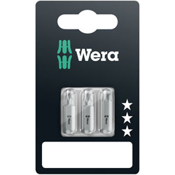 Wera 05073376001 B SB Classic Torx Bits With 1/4in Hexagon Drive, Set of 3