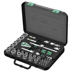 Wera 05003594001 8100SB2 43-Piece Zyklop Metric Ratchet Set, 3/8in Drive