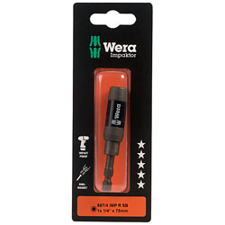 Wera 05073990001 897/4 IMP Impaktor Ringmagnet Bit Holder 75mm