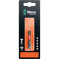 Wera 05073956001 851/4 Impaktor Diamond Bit for Phillips Screws PH2 x 50mm