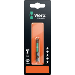 Wera 05073965001 867/1 Premium Plus Impaktor Diamond Bit for Torx Screws TX25