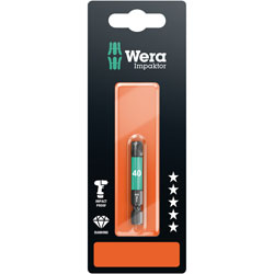 Wera 05073967001 867/1 Premium Plus Impaktor Diamond Bit for Torx Screws TX40