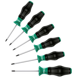 Wera 05031554001 1367/6 Kraftform Comfort Torx Screwdriver Set