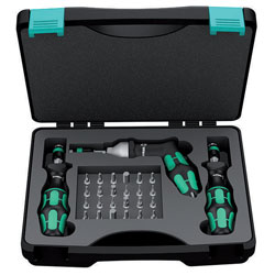 Wera 05074739001 7440/41/42 27-Piece Kraftform Adjustable Torque Screwdriver Set