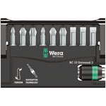 Wera 05056375001 8600-9 Rapidaptor Bit Holder with Torsion Bits, 10-Piece Set