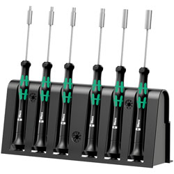 Wera 05118158001 2069/6 Kraftform Micro Nutdrivers, Set of 6