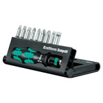 Wera 05056653001 KK10 10-Pce Kraftform Kompakt Screwdriver & Bit Set SL/PH/PZ/TX