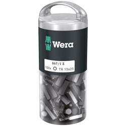 Wera 05072447001 867/1Z Extra Tough Screwdriver Bits TX15/25, Pack of 100