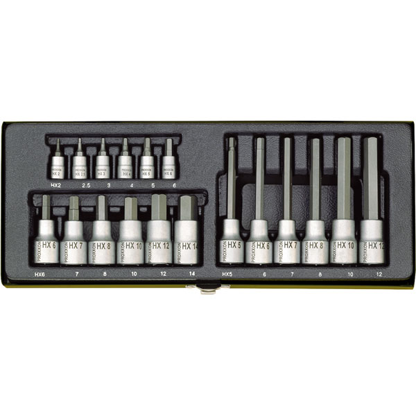 Proxxon Industrial 23100 Special Set For Socket Screws 1 4 And 1 2