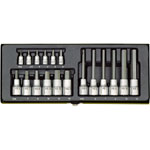 Proxxon Industrial 23100 Special Set For Socket Screws (1/4 & 1/2) - 18 Piece