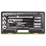 Proxxon Industrial 23294 Complete Set With 1/4 & 1/2 Baton Ratchets - 65 Piece