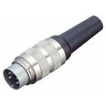 Binder 99-2021-02-06 Male Cable Mount Miniature 6 Pin DIN with 6-8mm Outlet
