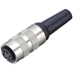 Binder 99-2010-220-04 Female Cable Mount Miniature 4 Pin with 6-8mm Outlet